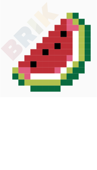 Watermelon Pixel Art – BRIK