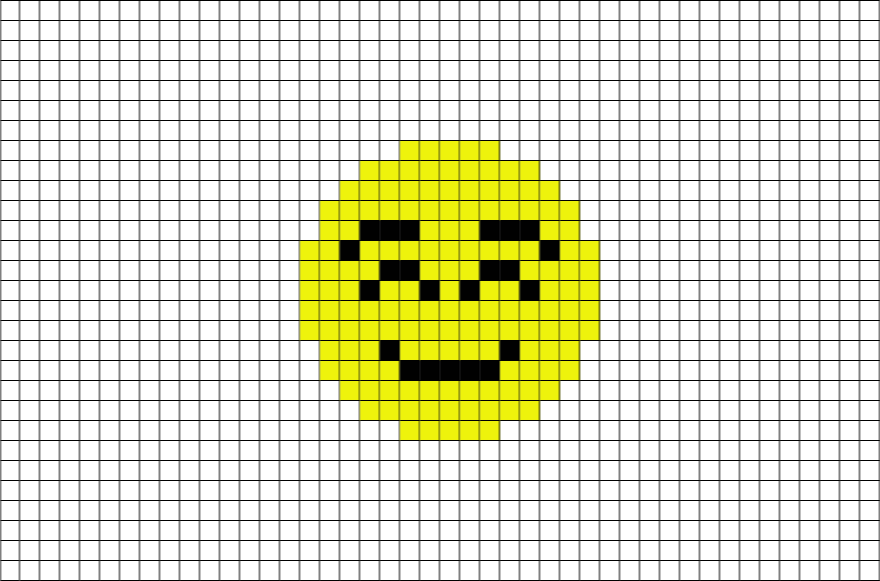 white smiling face emoji pixel art brik white smiling face emoji pixel art brik