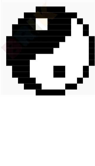 Yin Yang Pixel Art – BRIK