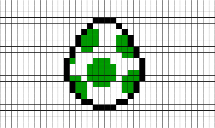 Yoshi Egg Pixel Art – BRIK