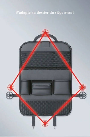 Organiseur de siège arrière - Astuces rangement