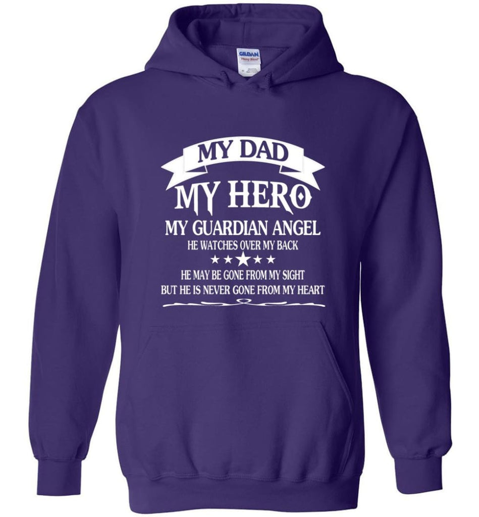 my dad is my guardian angel hoodie