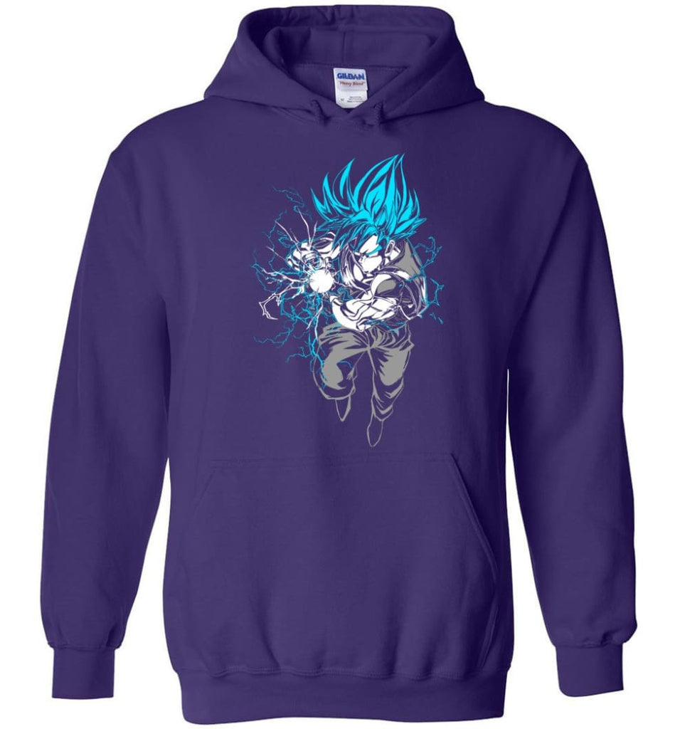 Super Saiyan God Hoodie Dragon Ball Z Super Saiyan Kamehameha Christmas Sweater - Hoodie - Purple / M