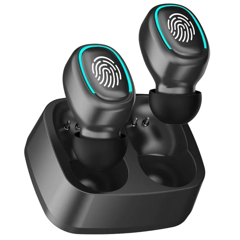Wireless Bluetooth Headset Touch Light Mini