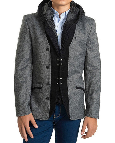 Hooded Tweed Jacket – Gypsy Mens