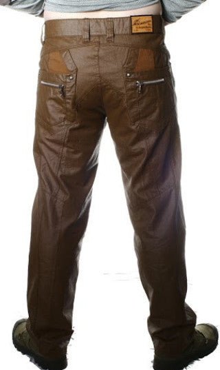 wax coated pants