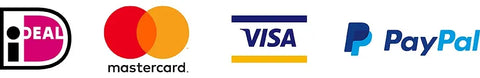 Creditcard VISA Mastercard Maestro Paypal iDeal