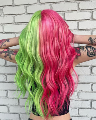 Black & Green Peekaboo Braids ✨  Teen hairstyles, Dye my hair, Long hair  styles