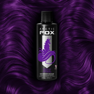black with purple tint hair