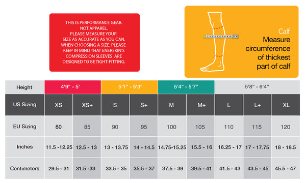 How to Measure Compression Clothing - Measurement Guide – Enerskin