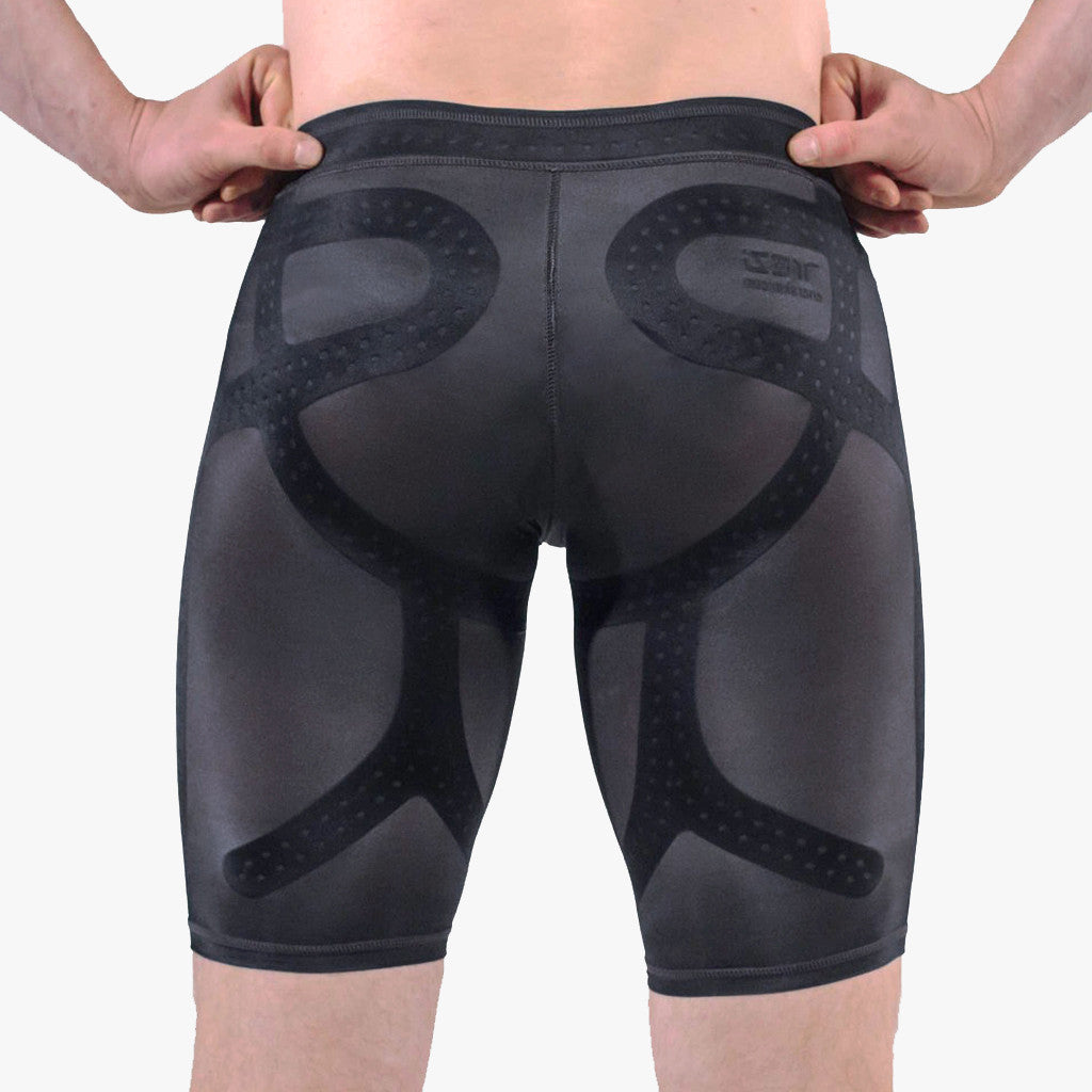 compression pants men under shorts