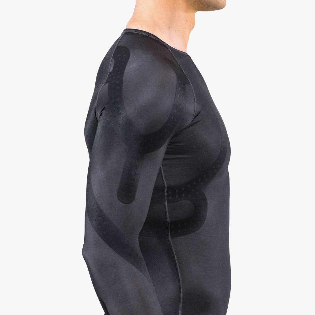 mens compression shirt chest