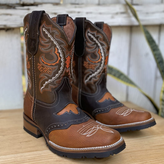 JB-816 Brown Petatillo - Western Boots for Men