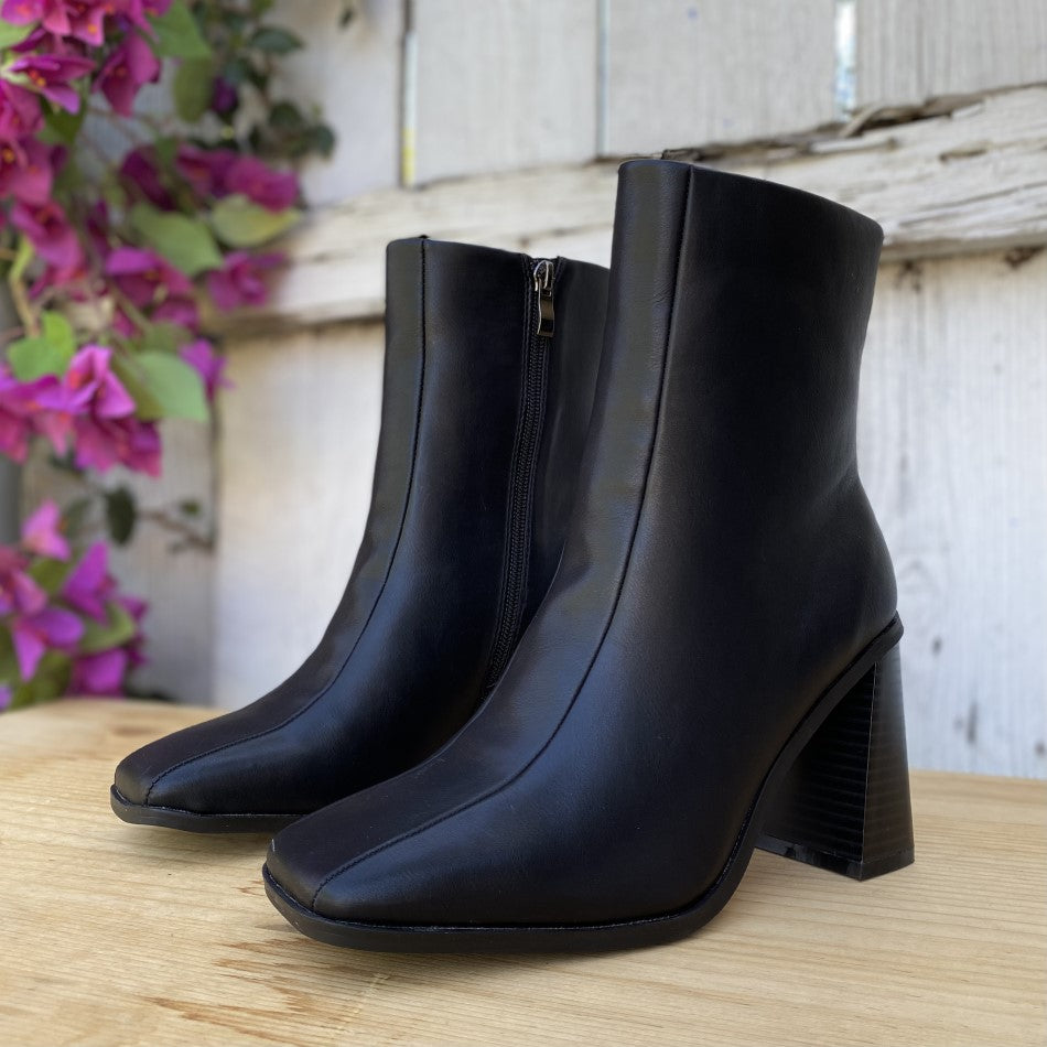 CT 01 Negro Botas para Mujer con Tacon