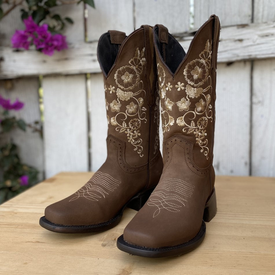 JB 1609 Tan Botas Vaqueras para Mujer Botas para Mujer Vaqueras