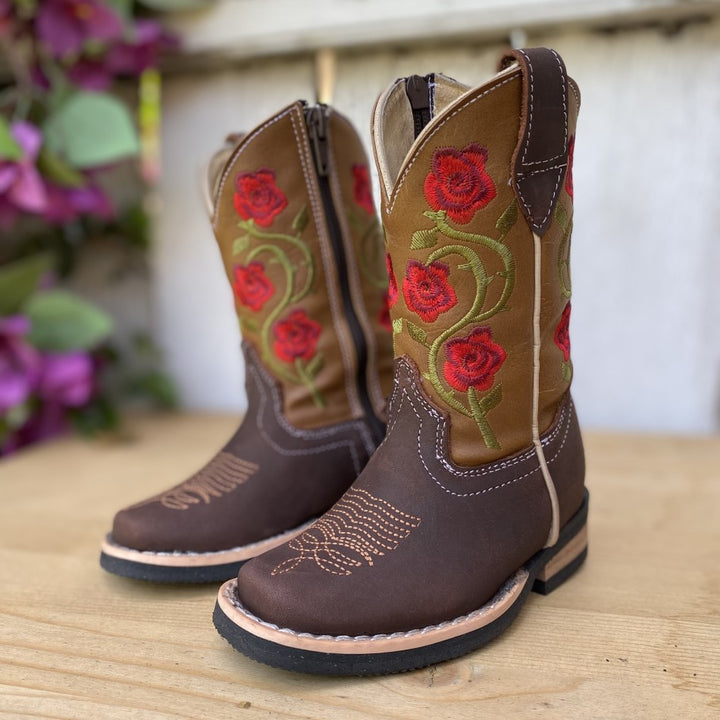 JB-VE32 Sunflowers - Cowboy Boots for Girls