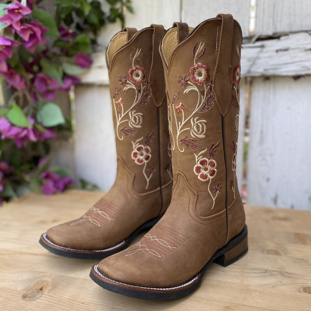 SB Flores Miel Botas Vaqueras para Mujer Botas Vaqueras