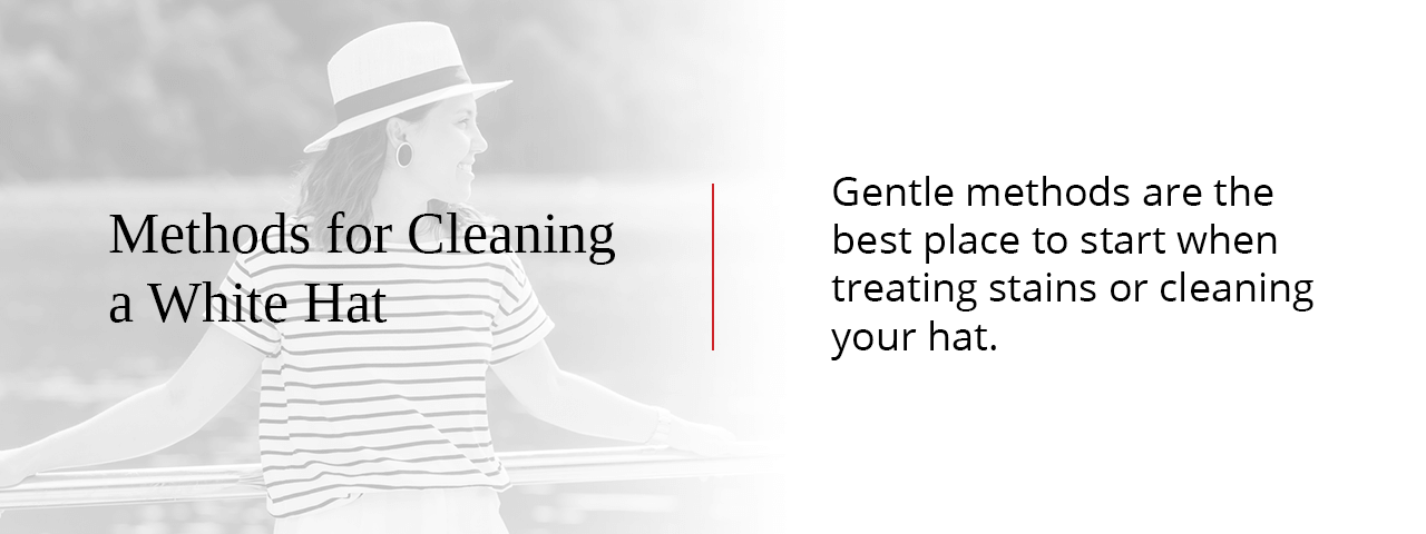 methods for cleaning white hat