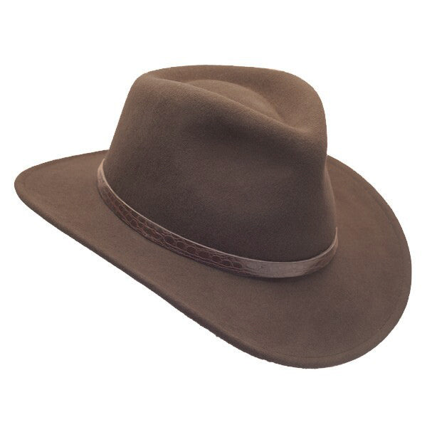 Saint Martin, Crushable Wool Felt Outback Hat