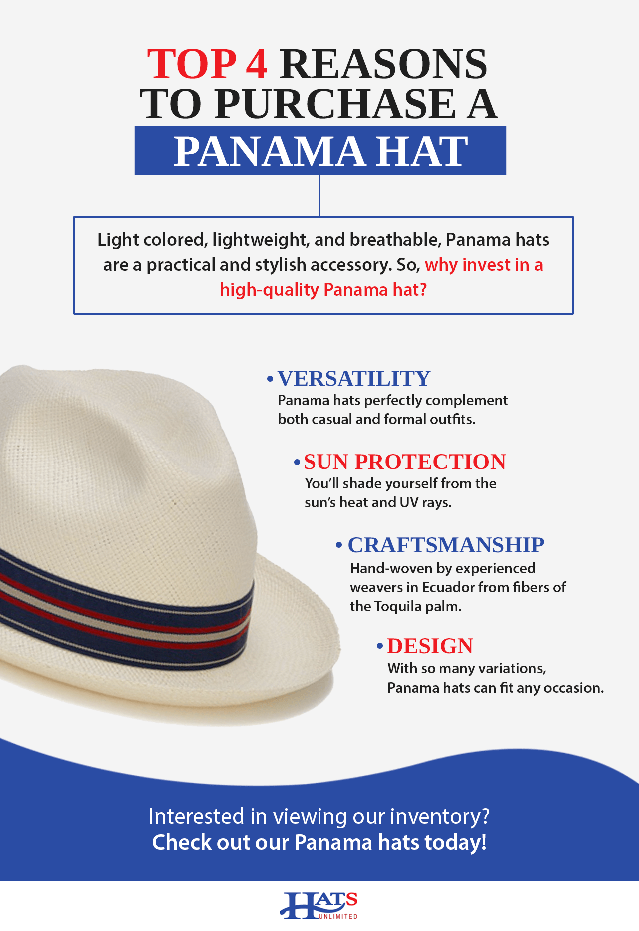 top 4 reasons to purchase a Panama hat
