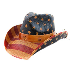 American Flag Vintage Cowboy Hat