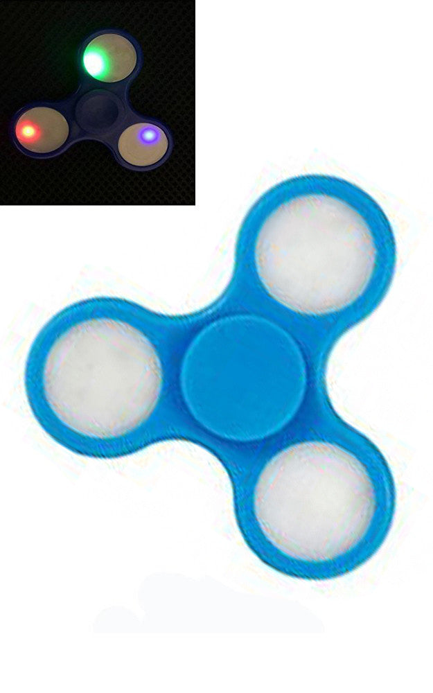 T01-1 Light Blue LED Fidget Spinner Toy – BensWholesale 
