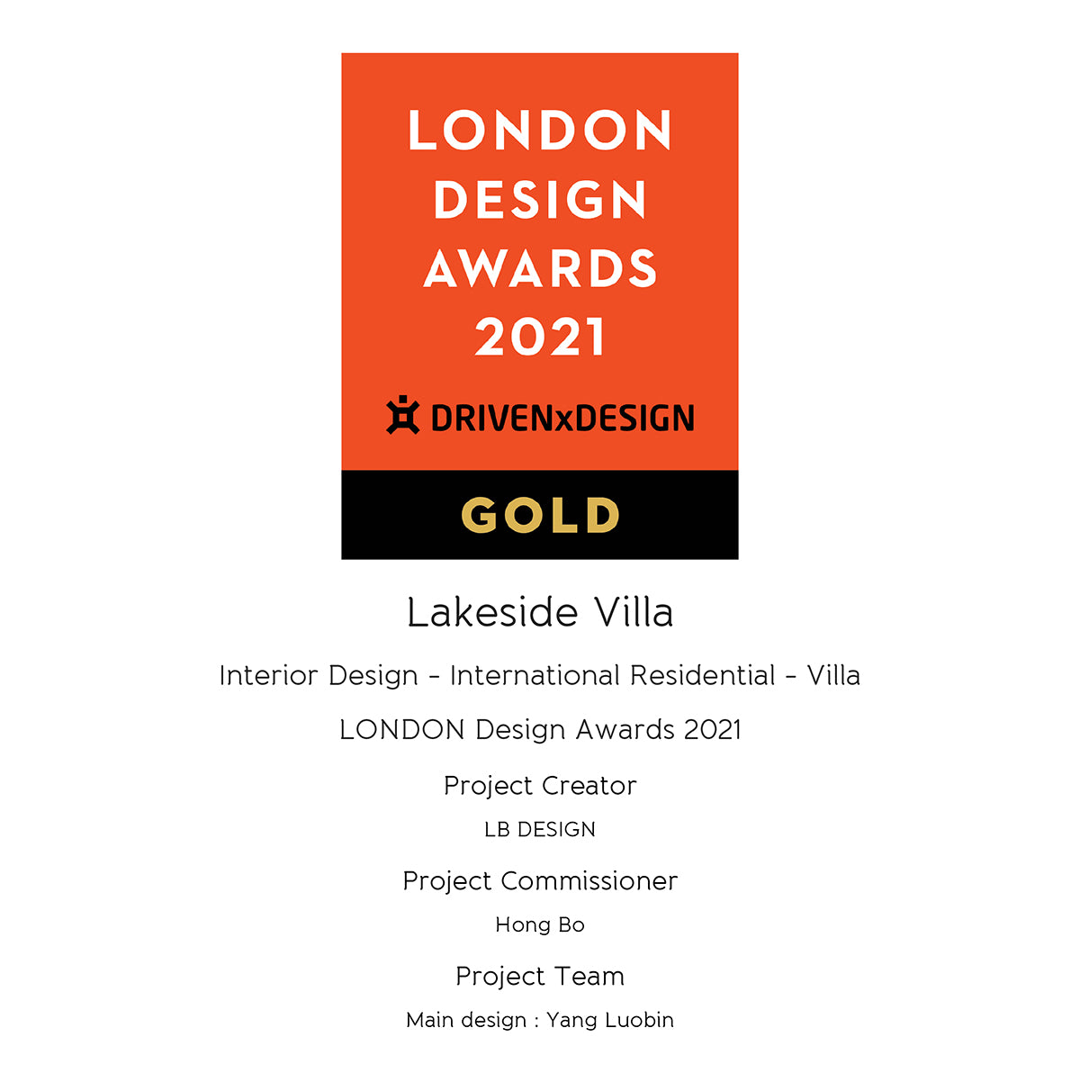 Prix ​​du design de Londres 2021