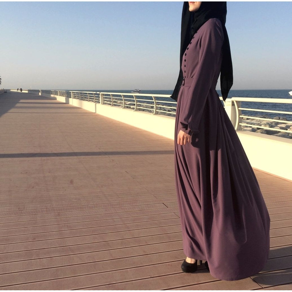 dark mauve maxi dress