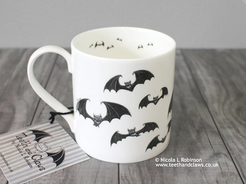 Bat mug © Nicola L Robinson | Teeth and Claws