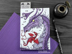 Purple_Dragon_Notebook www.teethandclaws.co.uk © Nicola L Robinson