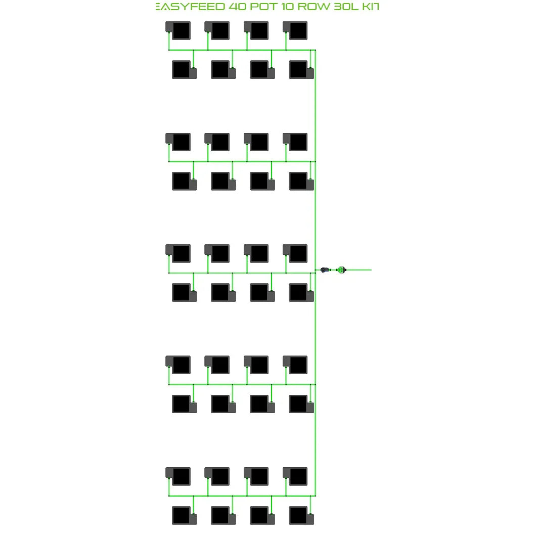 Alien Hydroponics EasyFeed 40 Pot 10 Row Kit - Image 4
