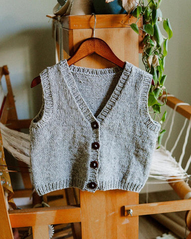 K's Back to School Vest - Knitting Pattern (PDF) - Aimee Sher Makes