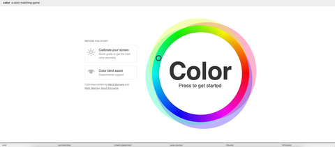 Color Game Graphic Design
