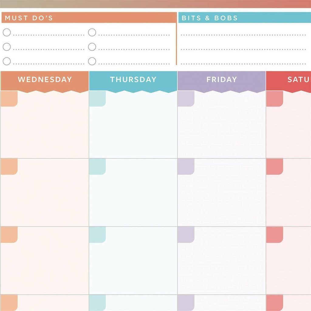 Month Planner Laminated Wall Chart