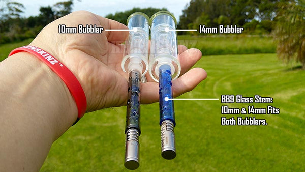 BB9 Glass Stems with Water Bubblers Diagram NZ