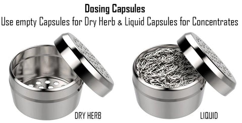 Storz & Bickel Dosing Capsules types, Dry Herb & Liquid Capsules NZ