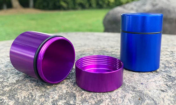 Purple and Blue Toppuff Small Stash Tins NZ