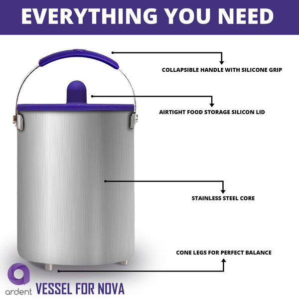 Stainless Steel Infusion Sleeve for the Ardent Nova Decarboxylator