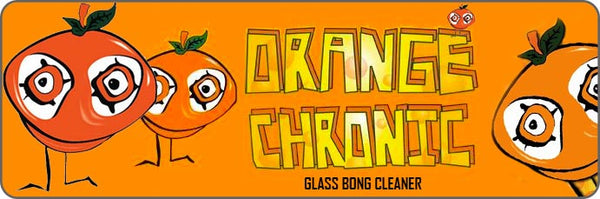 Orange Chronic Glass & Pipe Cleaner for Bongs & Bubblers 350ml NZ