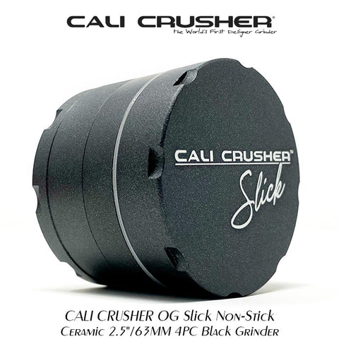 Black Cali Crusher OG Slick 2.5"/63mm Herb Grinder NZ