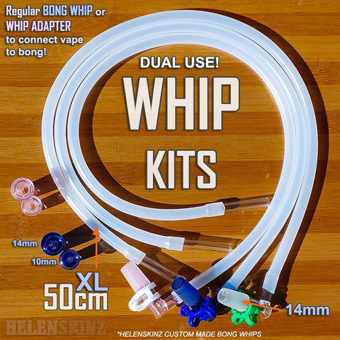 Helenskinz Whip Kits NZ - Custom Bong Whip of Silicone Tube & glass
