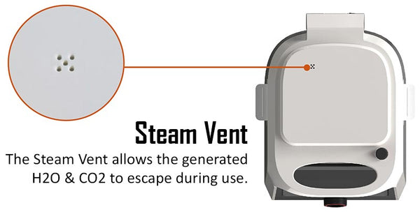 Steam Vent on the SPLICE Decarboxylator NZ