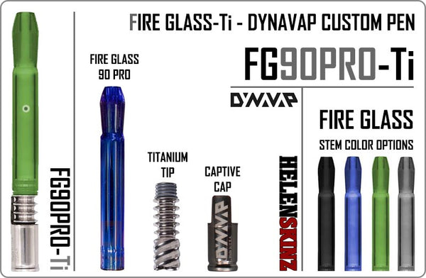 FG90PRO-Ti NZ Custom DynaVap Glass Pen NZ