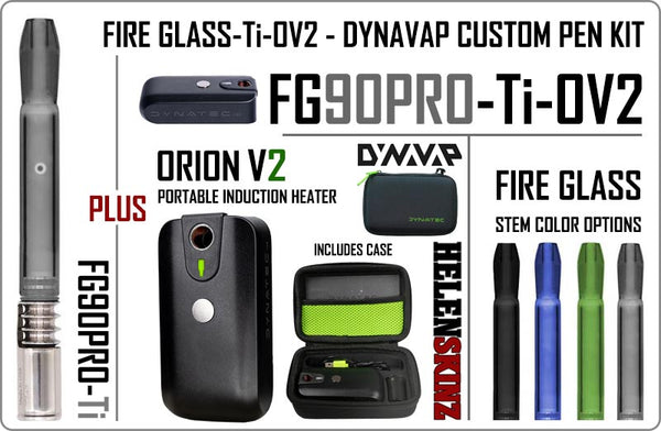 FG90PRO-Ti-OV2 NZ Custom DynaVap Glass Pen NZ