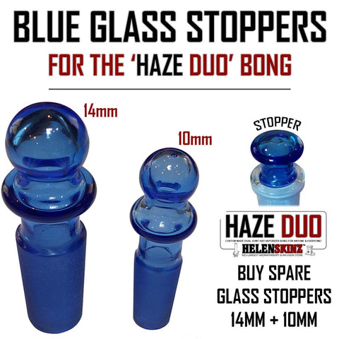 Blue Glass Stopper for the Haze DUO Bong NZ