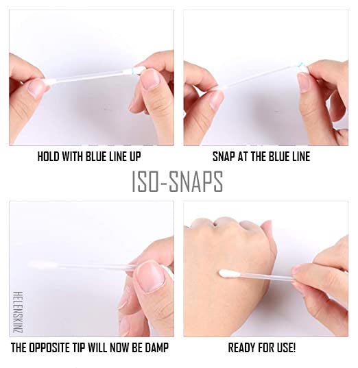 ISO-SNAP alcohol cotton buds instructions on use NZ