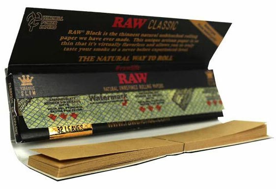 Raw King Size Classic Black Connoisseur Rolling Papers NZ