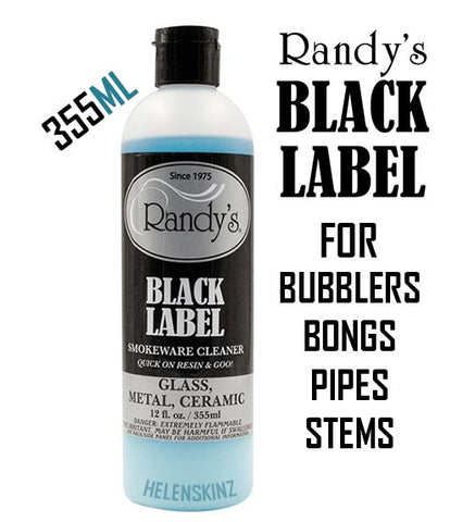 Randys Black Label Glass, Metal, Ceramic Bong Cleaner, 355ml NZ
