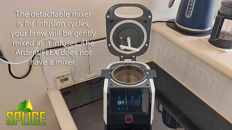 Mixer on the Splice Decarboxylator & Infusion Machine NZ