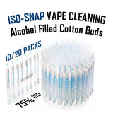 ISO-Snaps Alcohol Filled Cotton Buds - Q-Tips for Cleaning Vapes NZ